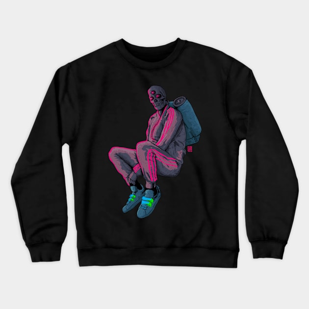 Skull Track Suit Thug Ganster Crewneck Sweatshirt by TOKEBI